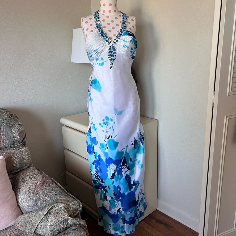 Y2K halter prom dress
